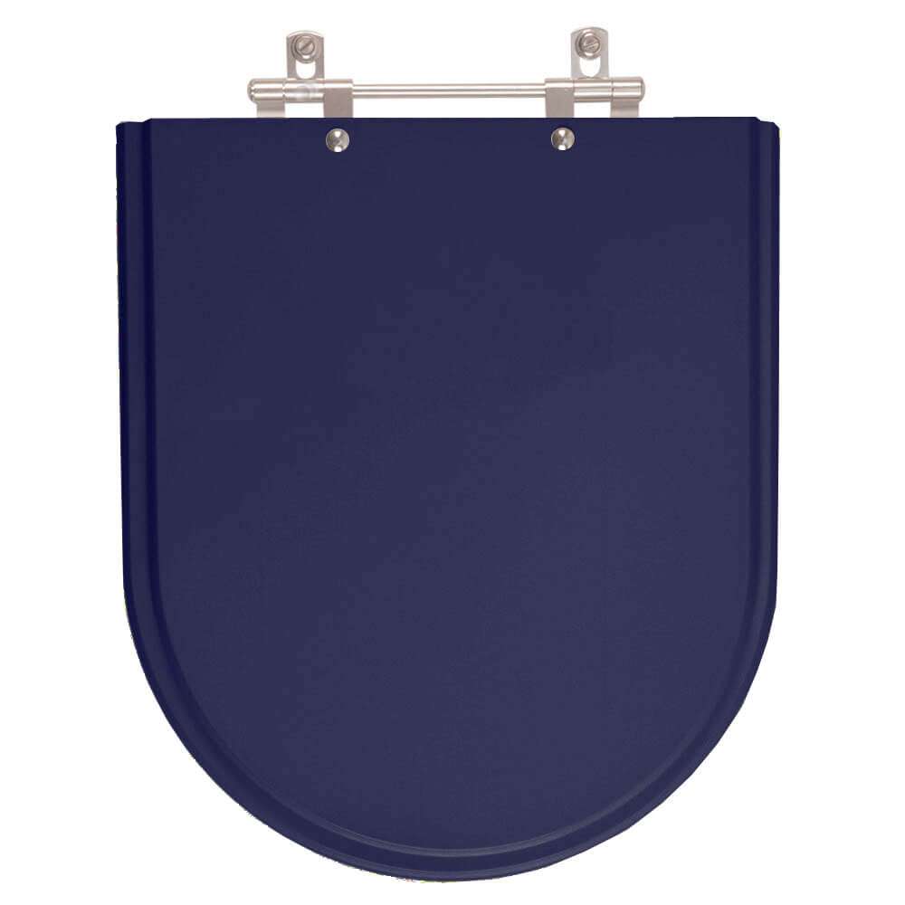 Tampa De Privada Poliéster Jasmim Azul Para Louça Fiori 6lpf