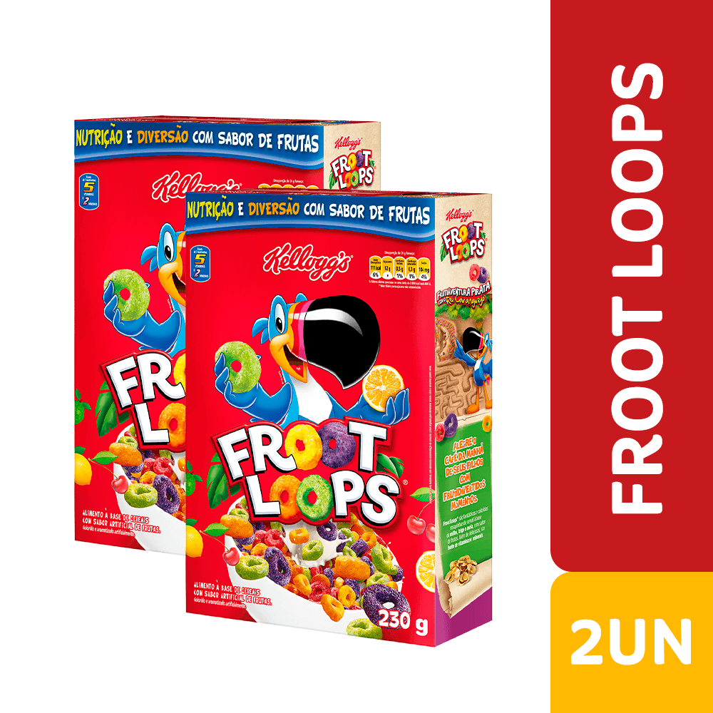 Combo Cereal Froot Loops 2 Unidades Carrefour 0867