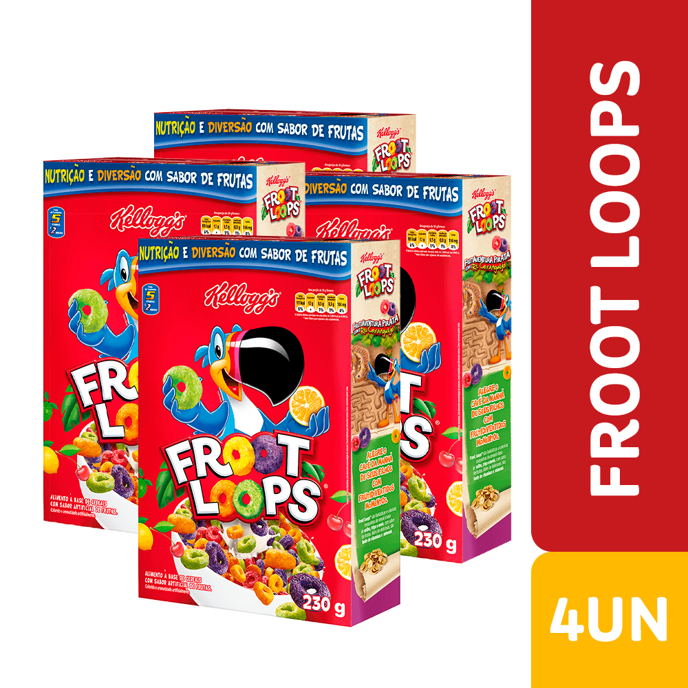 Combo Cereal Froot Loops 4 Unidades