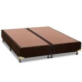 Cama Box Base Universal King Suede Brown (186x198x30) - Ortobom