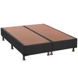 Cama Box Base Universal King Suede Gray (193x203x30) - Ortobom