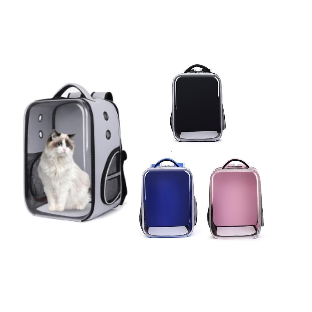 Mochila Pet Bolsa Transporte Cao Gato Cachorro Astronauta Transparente Azul