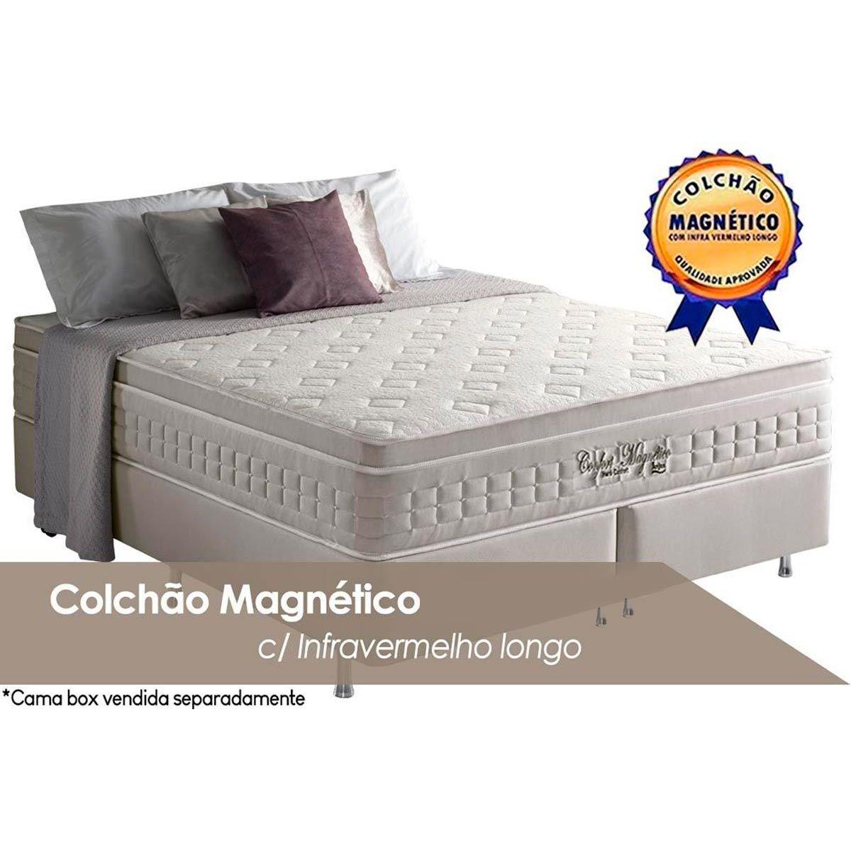 Colchão Queen Espuma D33 Magnético C/ Confort Euro Pillow (158x198x32) - Anjos