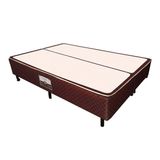 Cama Box Base Universal King Poli Tecido Brown (193x203x27) - Castor