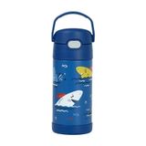 Garrafa Garrafinha Térmica Infantil Thermos 355ml Tubarão