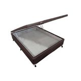 Cama Box Baú Universal Viúva Courano Brown New (128x188x35) - Castor