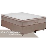 Cama Box Queen: Colchão Molas Ensacadas Kappesberg Bio Magnético + Base Crc Courano Clean(158x198)