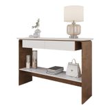 Aparador Buffet Charles Com 2 Gavetas 136 Cm Naturale/branco