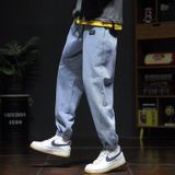 Novo Estilo Primavera Verão Preto Azul Cargo Jeans Homens Streetwea