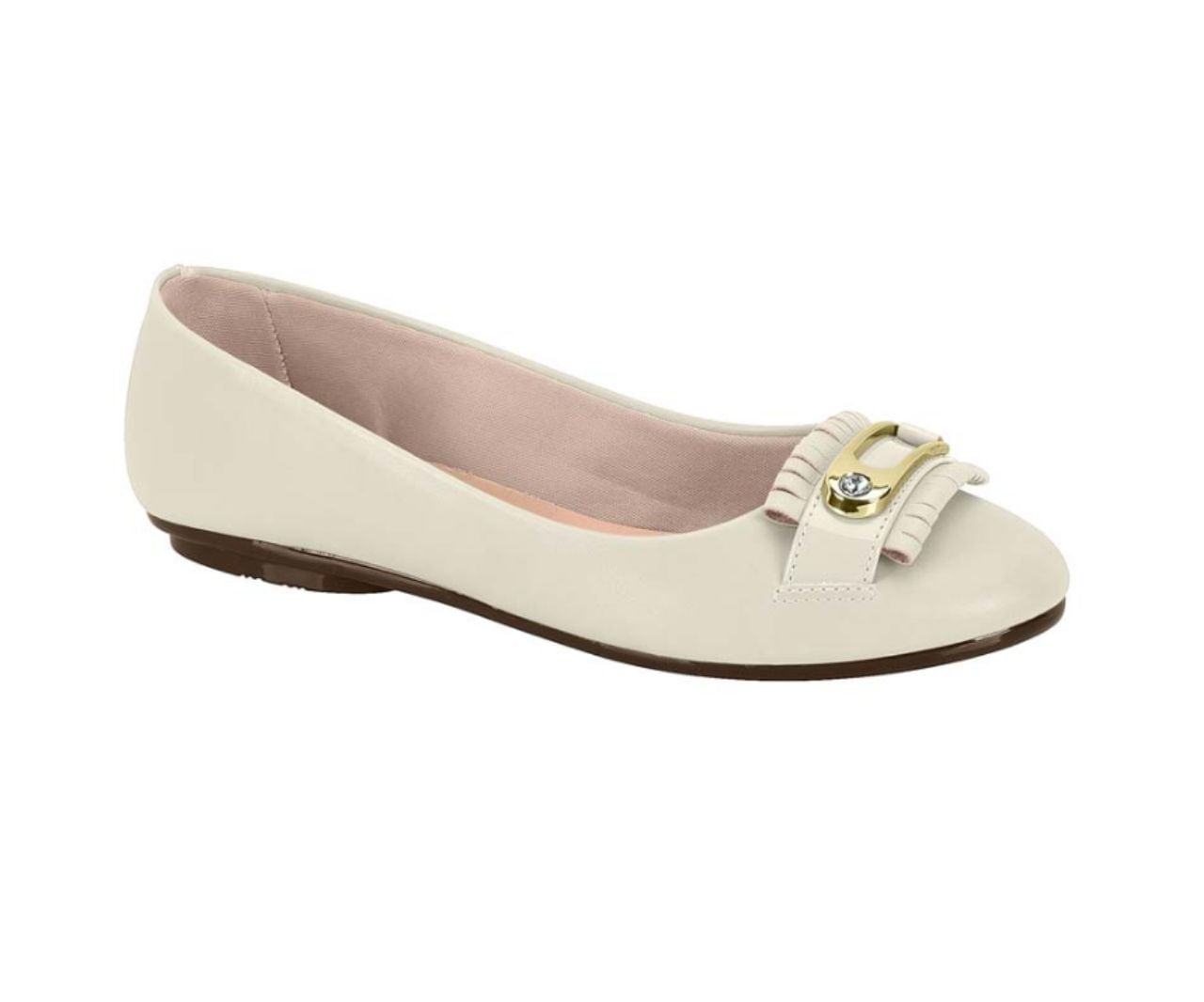 Sapatilha Feminina Moleca 5094.1603.7800 (branco Off 36)