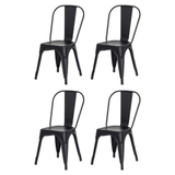Kit 4 Cadeiras Para Bar/restaurante/área Externa Tolix