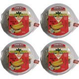 Kit 4x Mini Bombom De Banana Passa Com Cobertura Chocolate Branco 150g