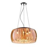 Pendente Plafon Soho G9 20cmx50cm Bella Iluminação Âmbar/Transparente