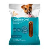 Petisco Papaya Pets Cuidado Oral Para Cães Adultos Porte Pequeno Sabor Frango - 110g