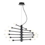 Pendente Bivolt 104cm Neo Bella Iluminação Preto/branco