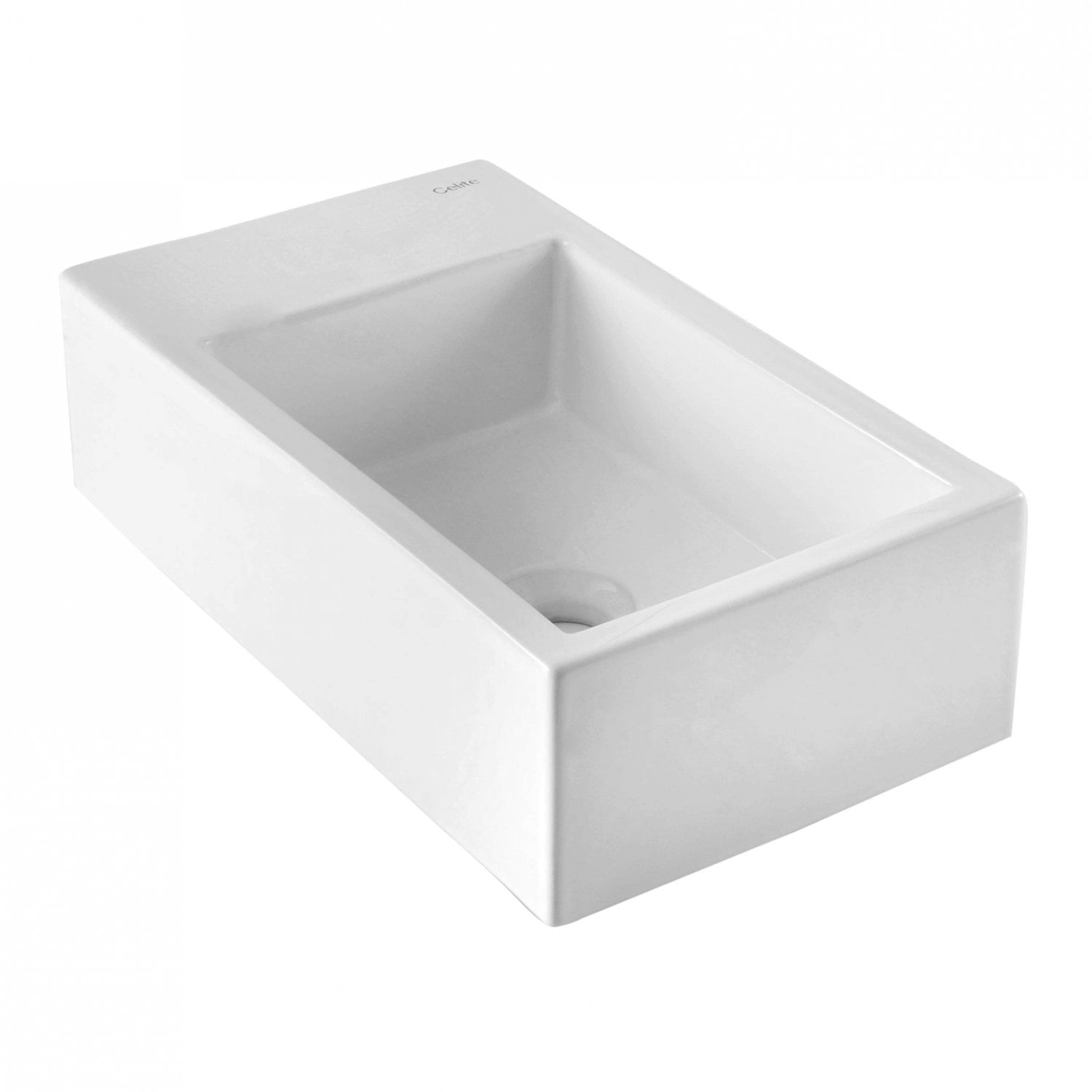 Cuba Apoio 44cmx25cm com Mesa Basic Curve1 Celite Branco