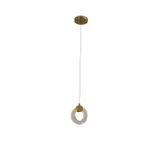 Pendente 15cm 2x3w 2700k 450 Lúmens Oggi Bella Iluminação Dourado