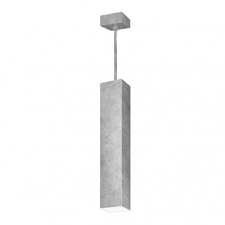 Pendente Viena Quadrado 45 cm Conti Iluminação Folheado a prata