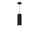 Pendente Viena Quadrado 30 cm Conti Iluminação Preto Micro