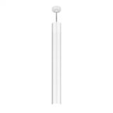 Pendente Viena Tubo 90 cm Conti Iluminação Branco Brilho