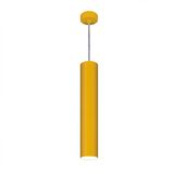 Pendente Viena Tubo 45 cm Conti Iluminação Amarelo