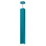 Pendente Viena Quadrado 90 cm Conti Iluminação Verde Tiffany