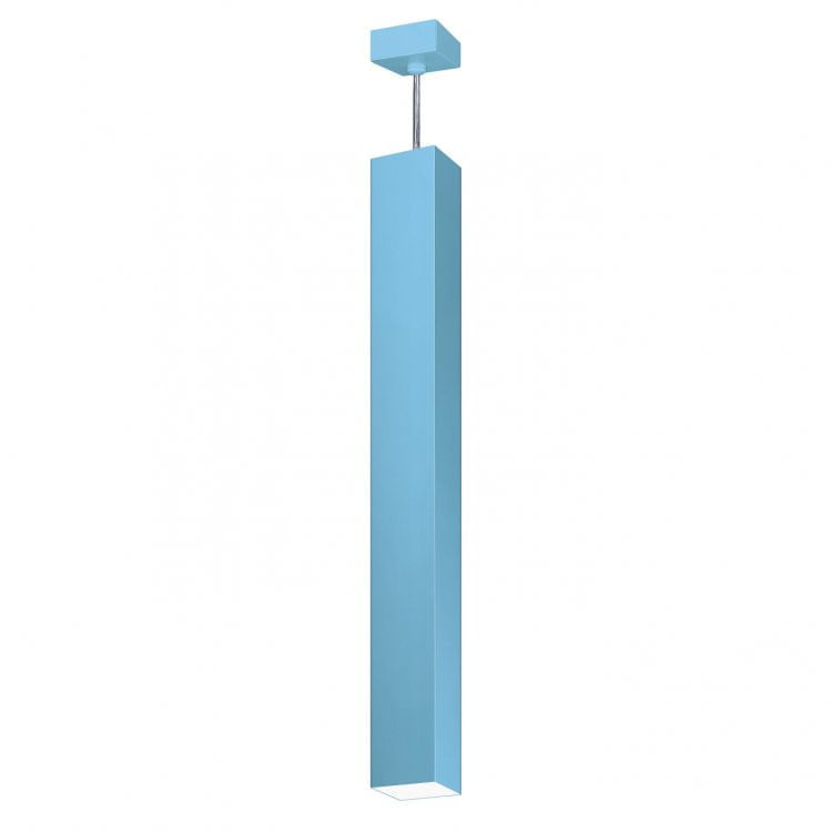 Pendente Viena Quadrado 90 cm Conti Iluminação Azul Bebê