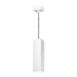 Pendente Viena Quadrado 30 cm Conti Iluminação Branco Fosco