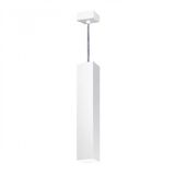 Pendente Viena Quadrado 45 cm Conti Iluminação Branco Brilho