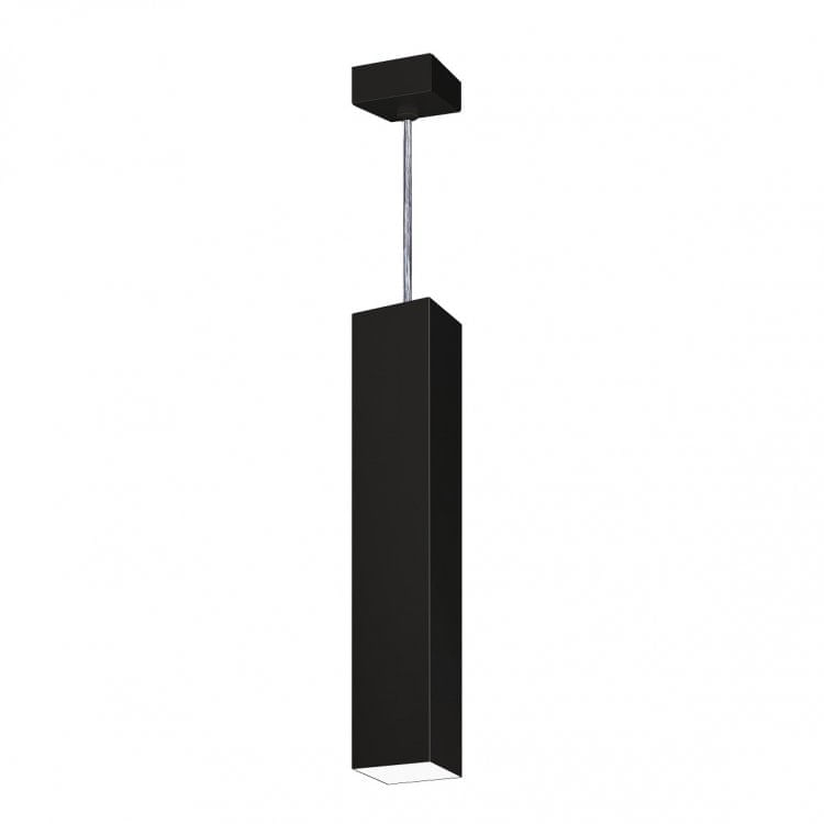 Pendente Viena Quadrado 45 cm Conti Iluminação Preto Micro