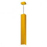 Pendente Viena Quadrado 60 cm Conti Iluminação Amarelo