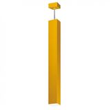 Pendente Viena Quadrado 90 cm Conti Iluminação Amarelo