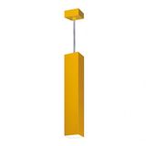 Pendente Viena Quadrado 45 cm Conti Iluminação Amarelo