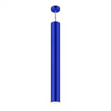 Pendente Viena Tubo 90 cm Conti Iluminação Azul metalico