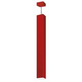 Pendente Viena Quadrado 90 cm Conti Iluminação Vermelho