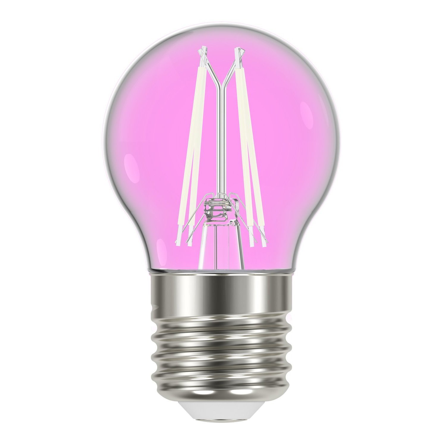 Lâmpada LED Filamento Color 4W Bolinha G45 Taschibra Rosa