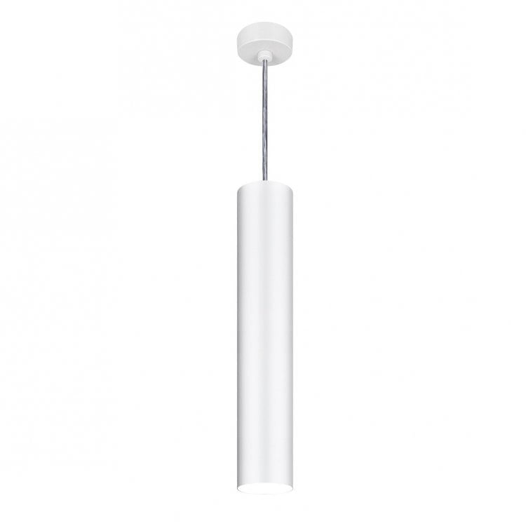 Pendente Viena Tubo 45 cm Conti Iluminação Branco micro