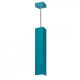 Pendente Viena Quadrado 45 cm Conti Iluminação Verde Tiffany