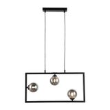 Pendente Balanço 60x30cm 3xg9 75w Tr003b Bella Iluminação Preto