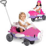 Carrinho De Passeio E Pedal Infantil Aeroh Rosa 1034 Calesita