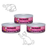 Kit 3 Ração Úmida Pet Delícia Gatos Maravilha De Frango 110g