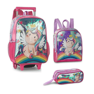 Kit Mochila Escolar Polly Pocket Costas Infantil Meninas G - Carrefour