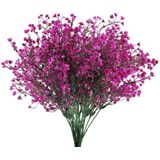 4pcs Gypsophila Artificial 7 Ramos Flores Artificiais Deco Artificial Arbusto Branco Falsas Flores Púrpuras Decoração Roxa Para Wedding Home