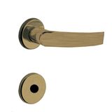 Fechadura Para Porta De Banheiro Oxidada 40mm Com Roseta Mz950 Design - 03950a5ox - Papaiz