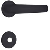 Fechadura Para Porta De Banheiro Preto Fosco 40mm Com Roseta Mz271 Standard  - 03271x5pf - Papaiz