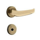 Fechadura Para Porta De Banheiro Oxidada 40mm Com Roseta Mz920 Standard - 03920a5ox - Papaiz