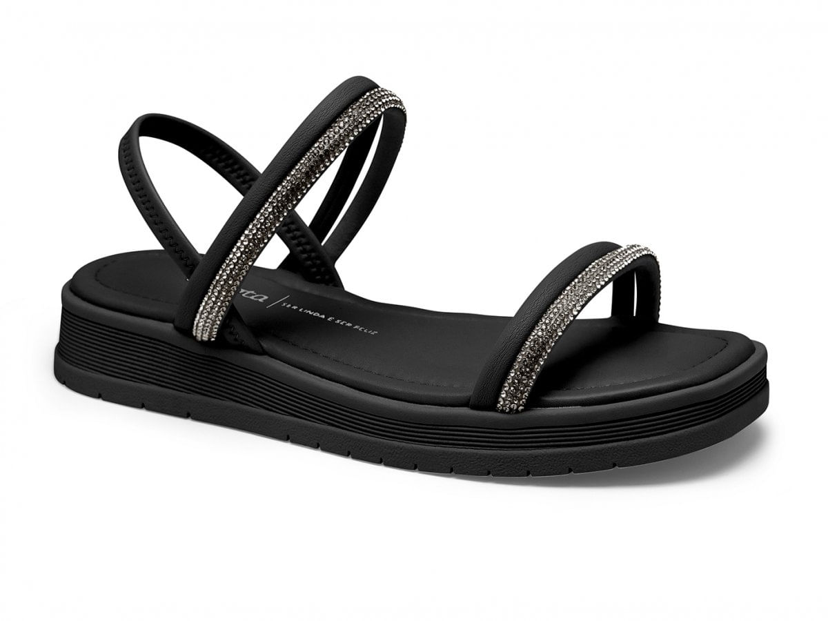 Sandália Papete Flatform Strass Dakota Y6963 Feminina