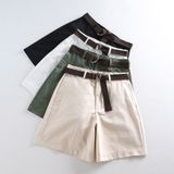 Mulheres Casual Shorts Moda Coreana Loose Fitting Five-piece