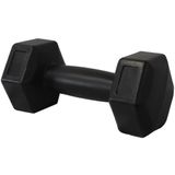 Halter Dumbell Ciment Sextavado Bonafit 3kg Preto