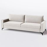 Sofá Living Cama Inbox Kiev 2,00m Linho Off-white